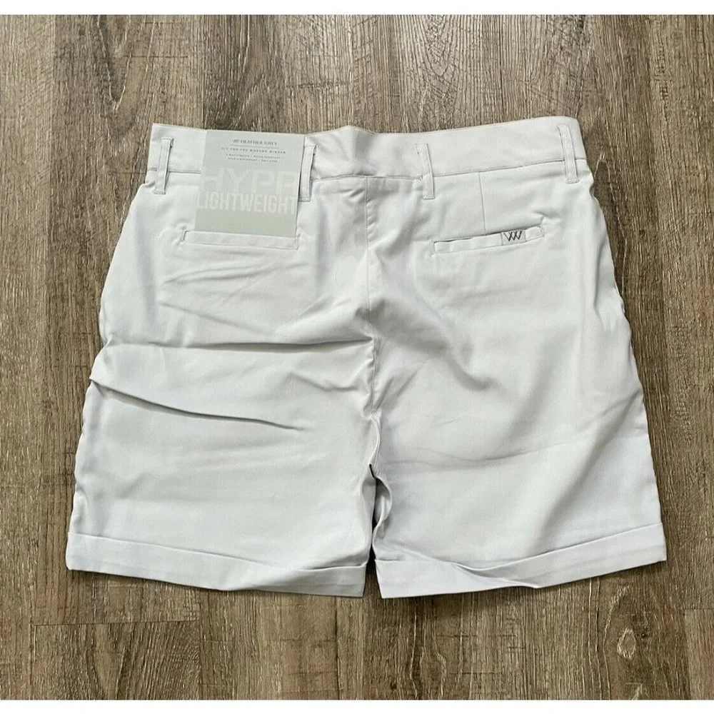 Heather Grey Womens Stretch Water Resistant Short Stone Gray Sz 0